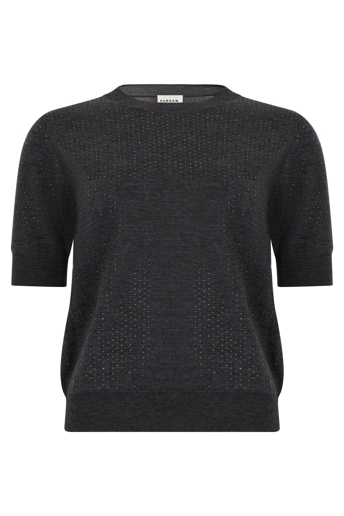 Short sleeve sweater with rhinestones RTW