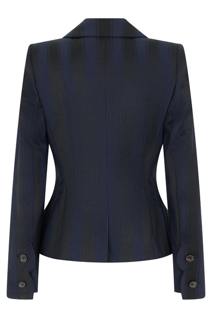Striped double-breasted jacket RTW