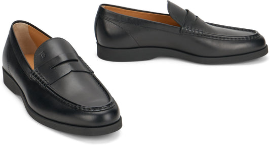 Black Leather Slip-On Moccasin RTW