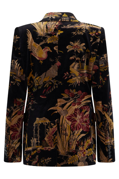 Floral double-breasted jacket RTW