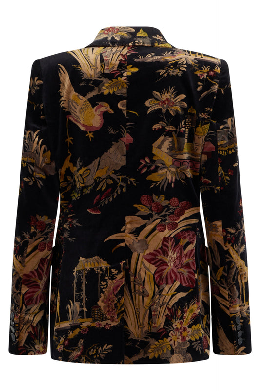 Floral double-breasted jacket RTW