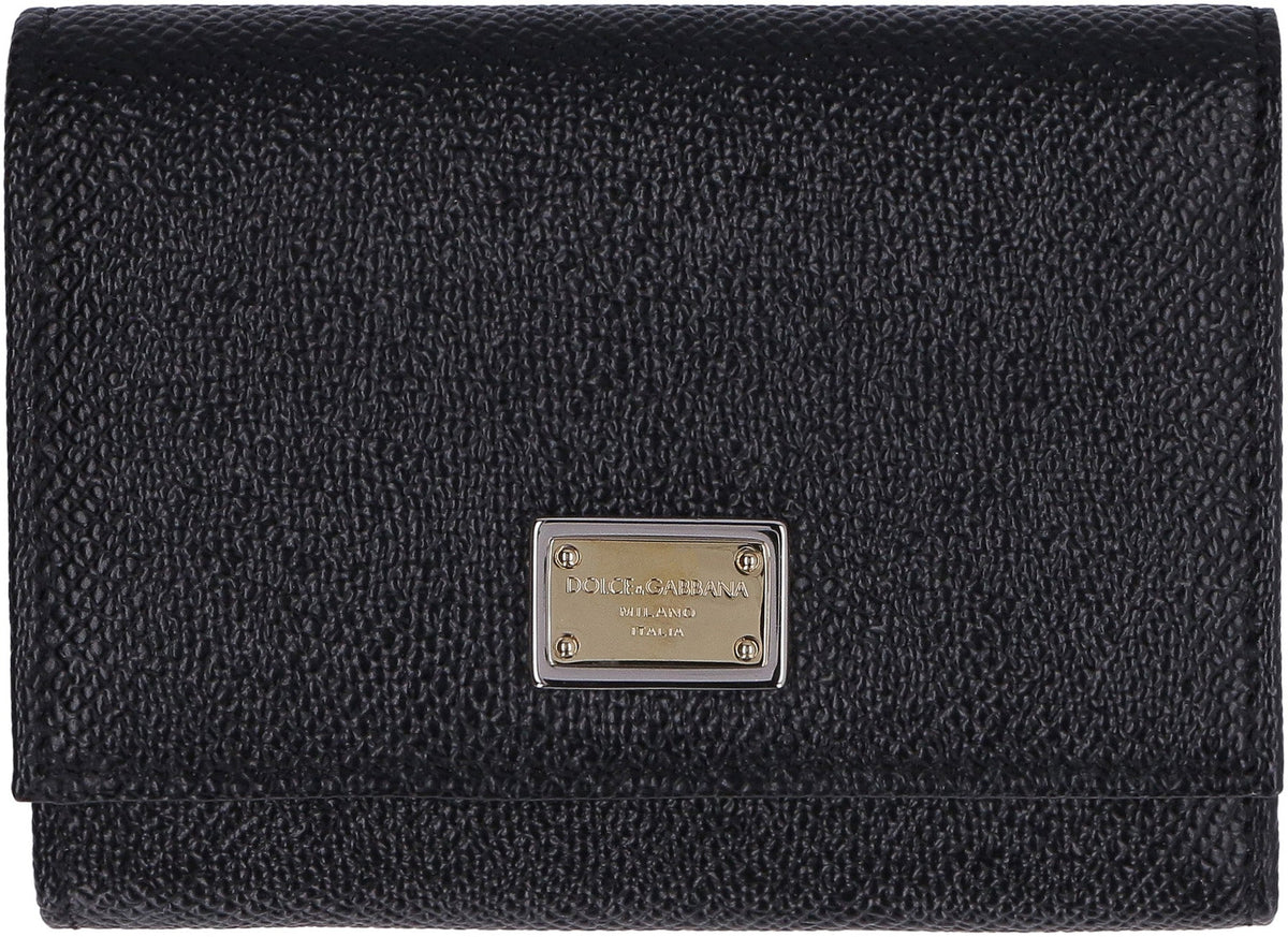 Dolce & Gabbana Dauphine-print leather wallet