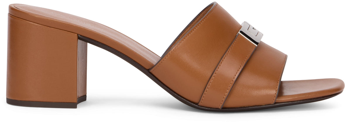 Heeled sandal in leather LeeLee SHOES