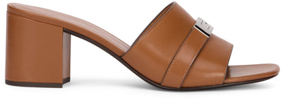 Heeled sandal in leather LeeLee SHOES