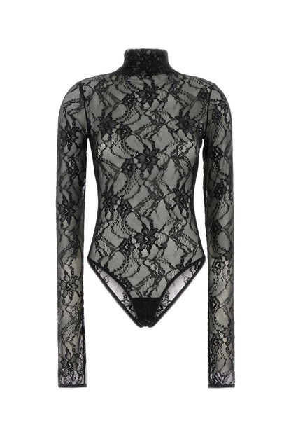ZIGGY LACE BODYSUIT - TURTLENECK BODYSUIT TOPS
