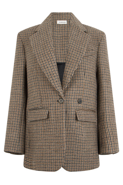 Wool blazer pied de poule RTW