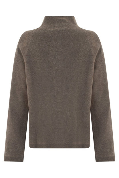 Wool cardigan with zip RTW