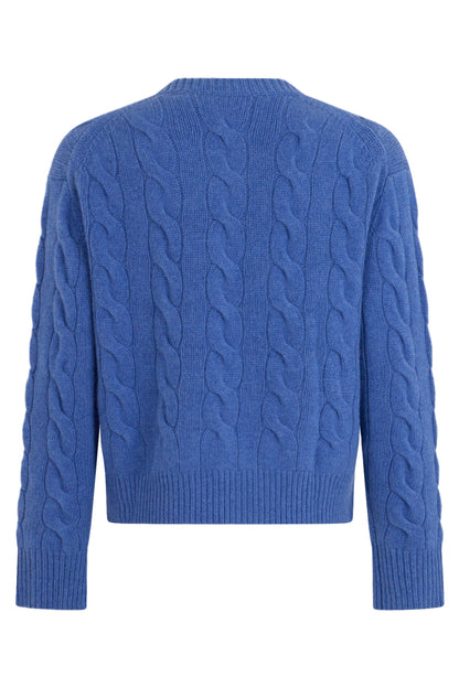 Crew neck sweater with braids RTW