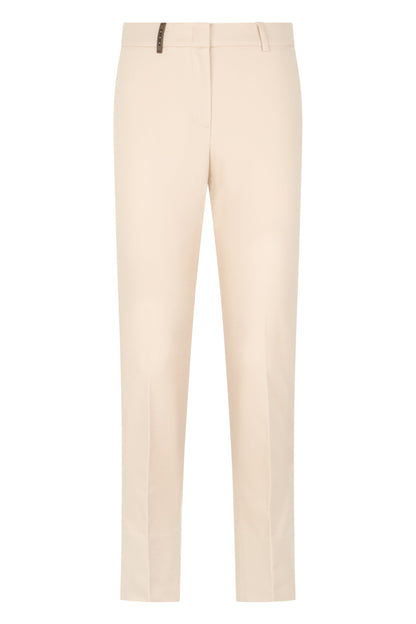 Straight pants in cotton and elastane blend RTW