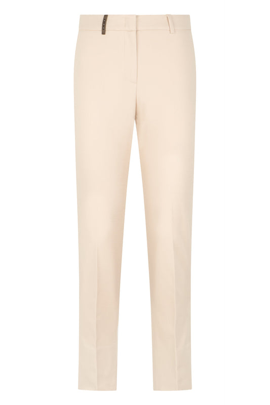 Straight pants in cotton and elastane blend RTW