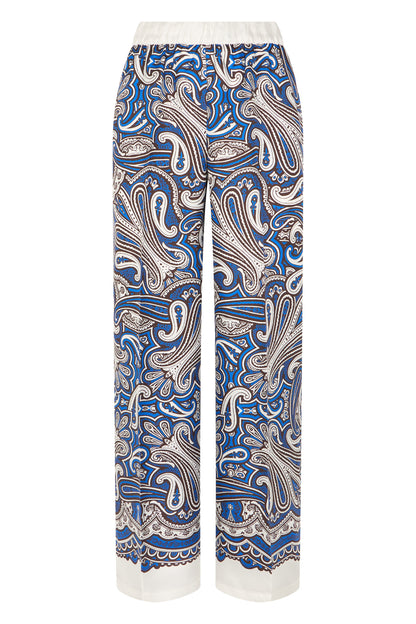 Silk pants with print RTW
