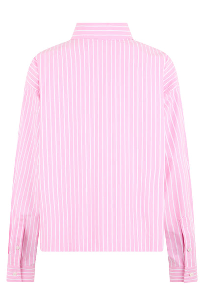 Cropped Shirt in Cotton Poplin RTW
