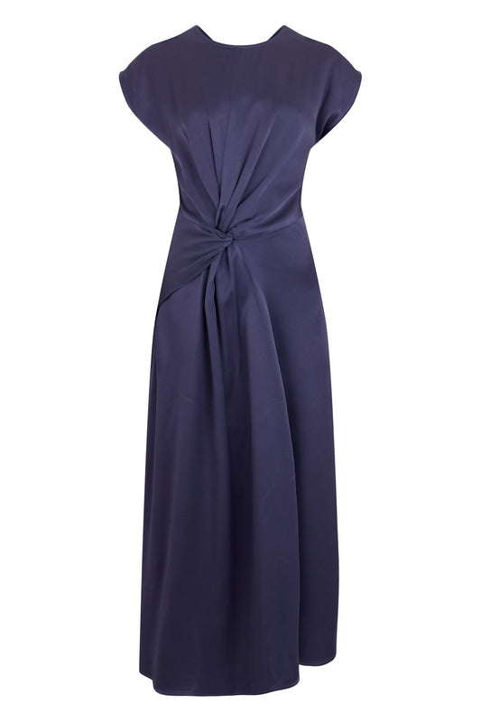 Draped dress in satin RTW