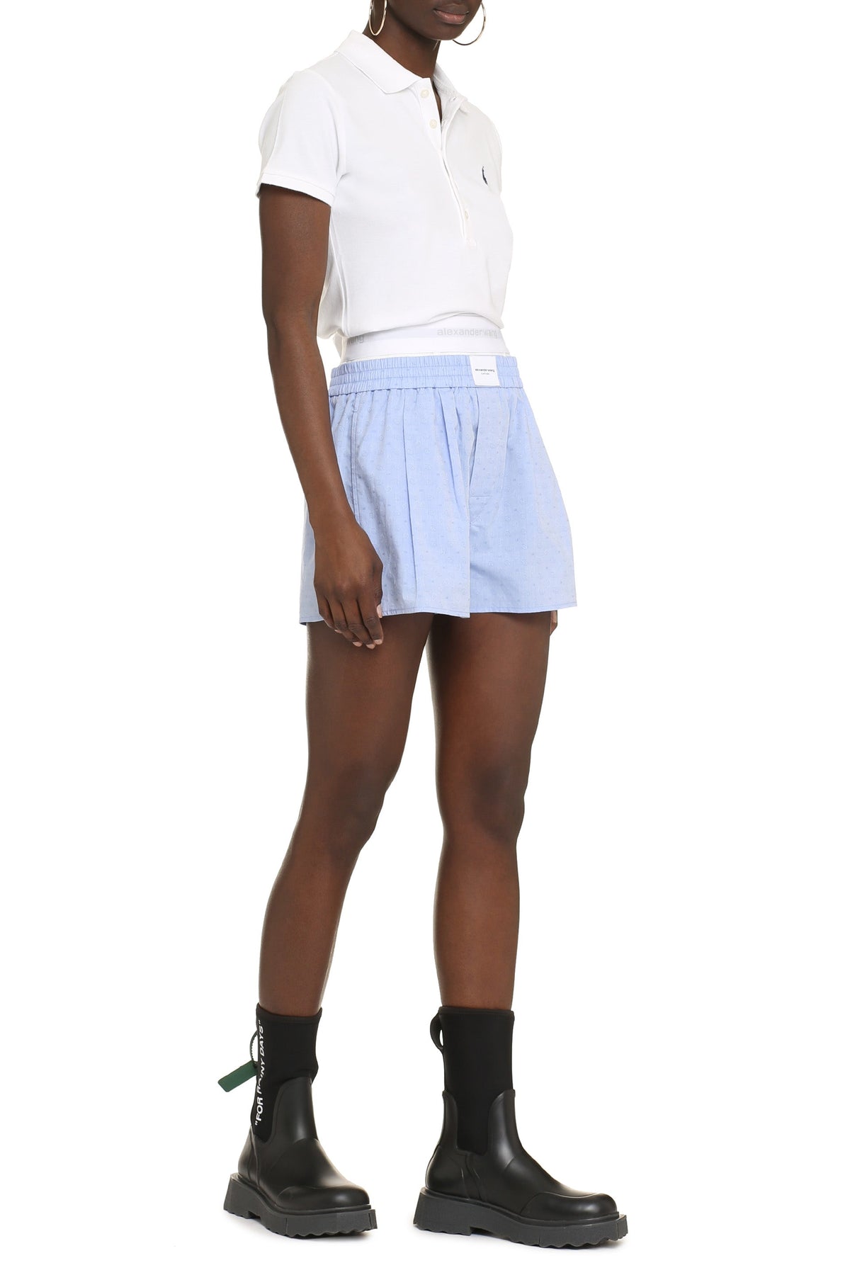Stretch cotton piqué polo shirt RTW