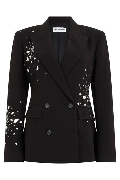 Double-breasted jacket with crystals RTW