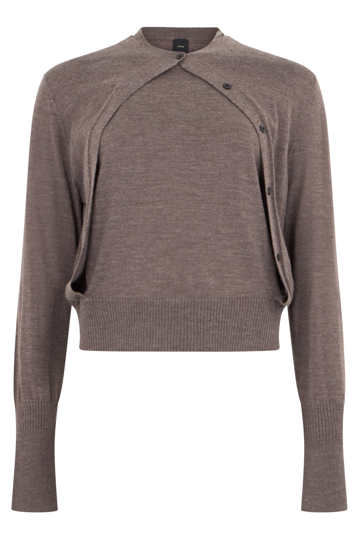 Crew neck sweater with buttons RTW