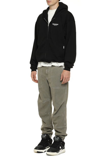 Full zip cotton hoodie RTW