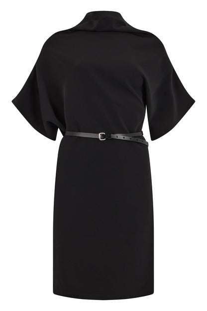 Midi dress with belt ACC