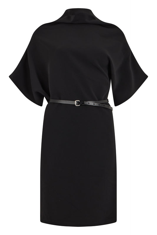 Midi dress with belt ACC