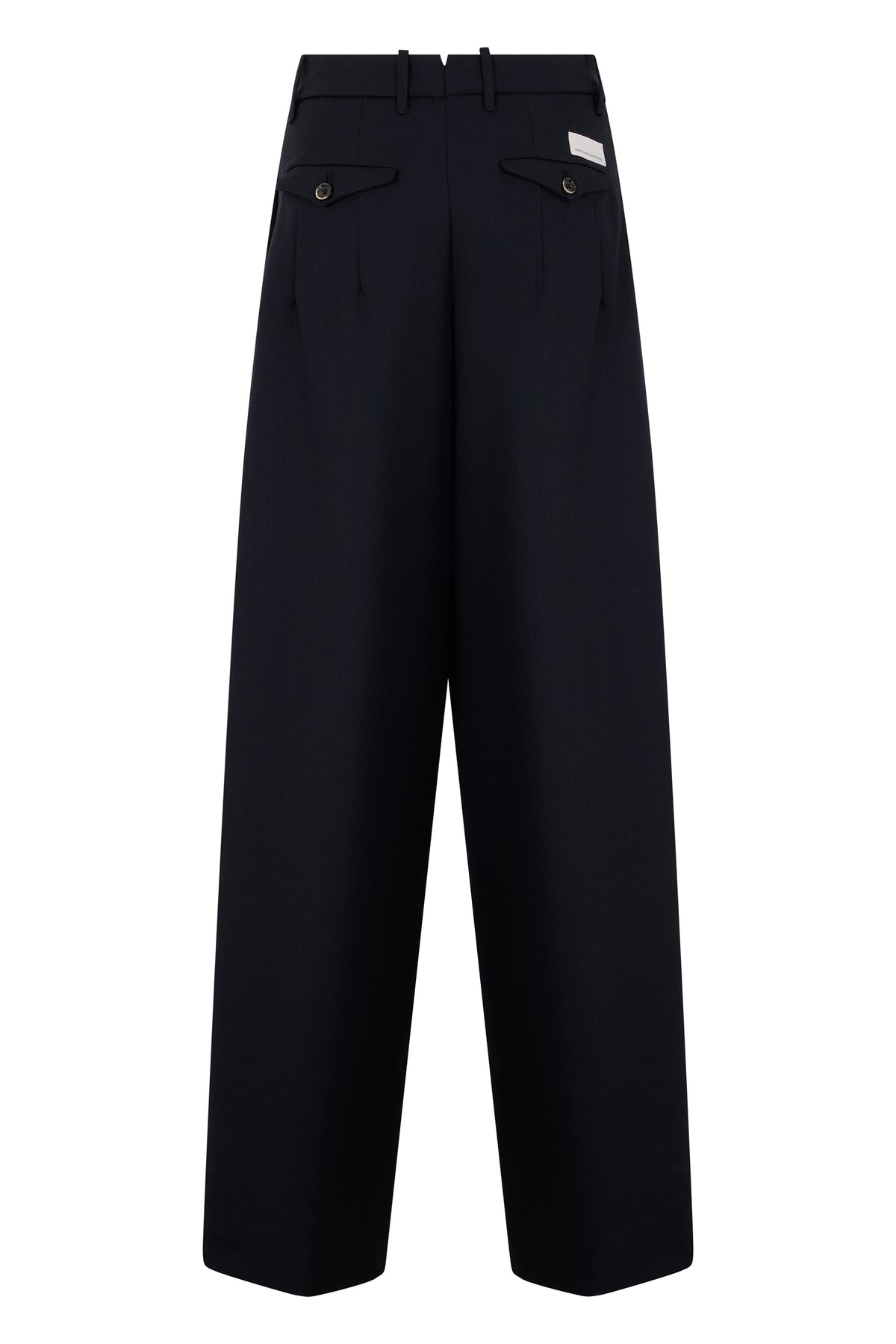 Wide pants in a wool and silk blend RTW