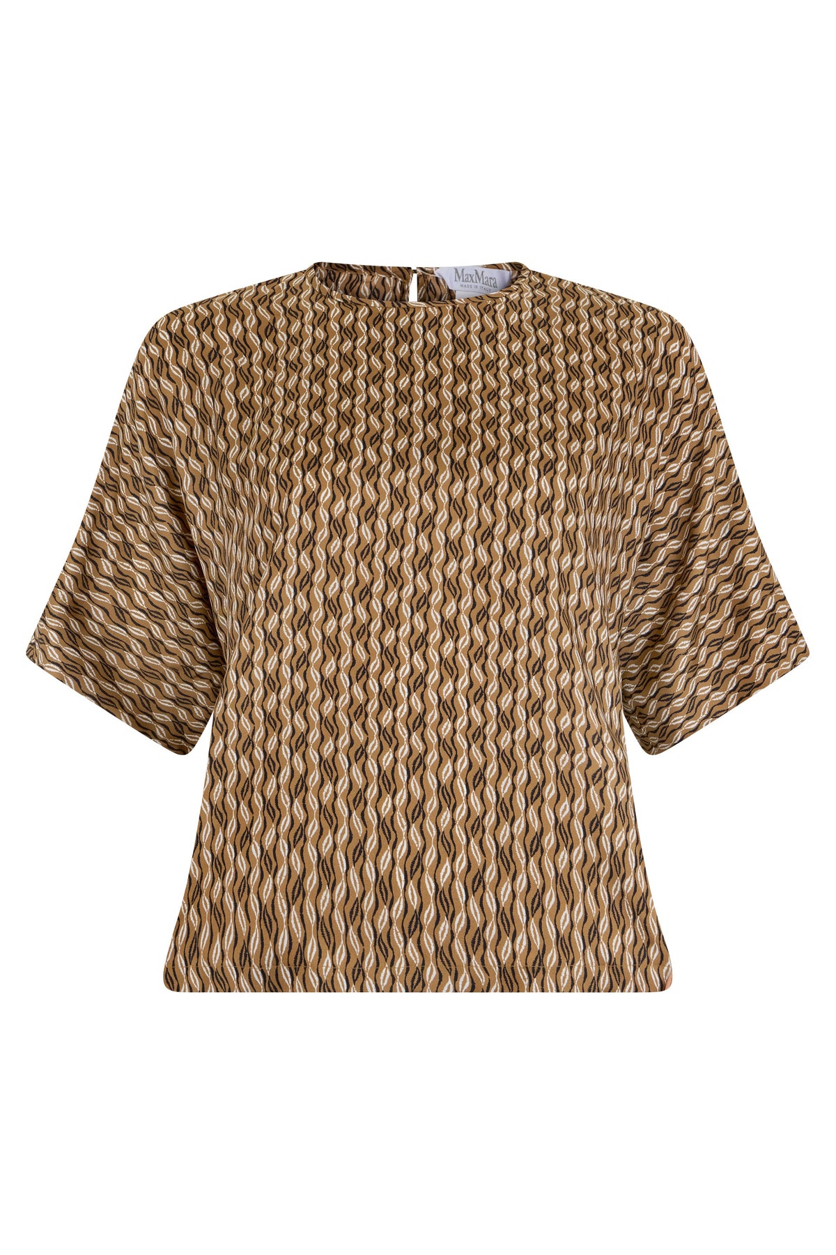Printed silk top RTW