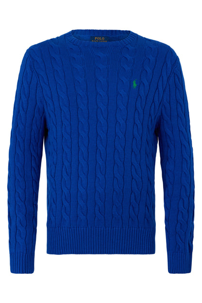 Knitted cotton sweater with embroidery RTW