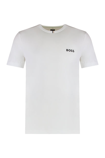 Crew neck T-shirt in technical fabric RTW