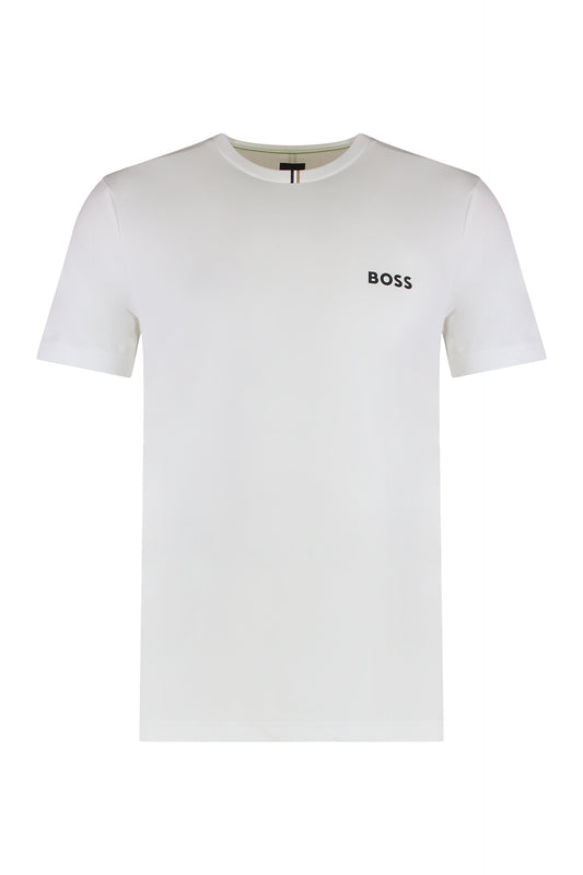 Crew neck T-shirt in technical fabric RTW