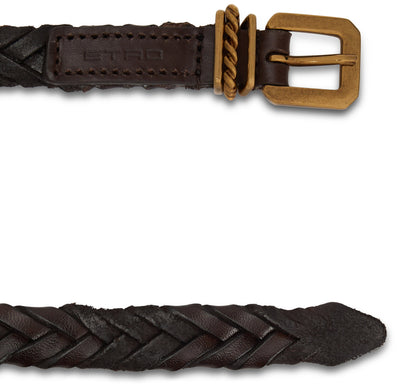 Braided leather belt ACC