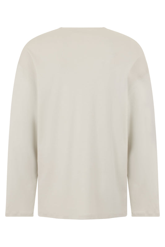 Long sleeve shirt in mixed cotton and silk RTW