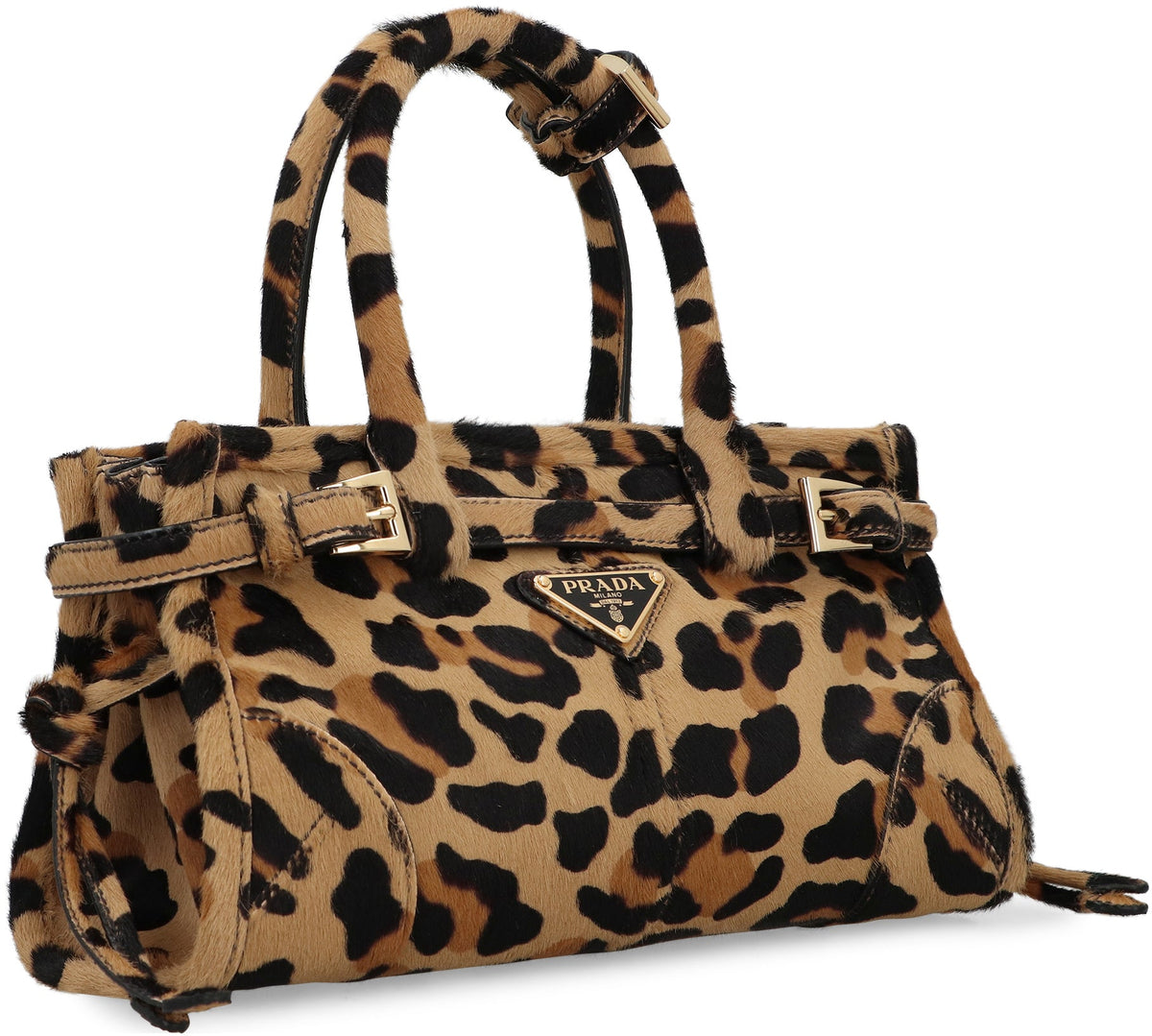Prada Bonnie mini handbag in printed leather BAGS