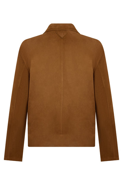 Short jacket in suede leather RTW