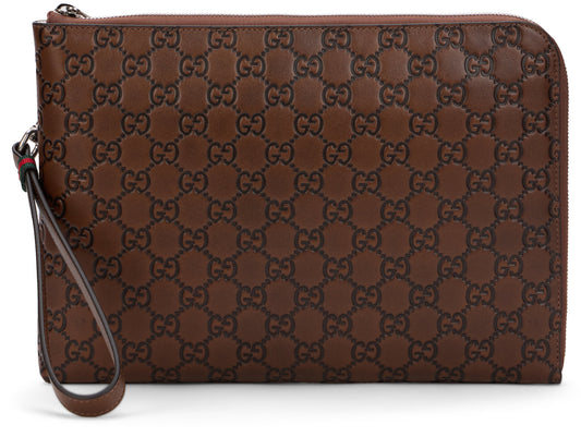 GG Emblem Pouch Bag in leather BAGS