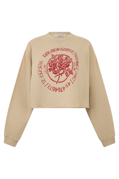 Golden Goose Cropped sweatshirt in cotton