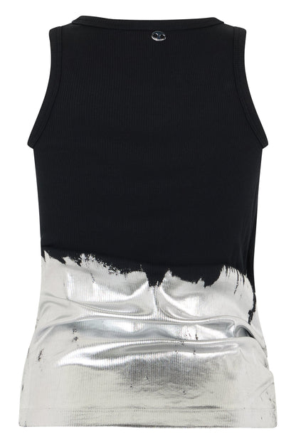 Metallic cotton top RTW