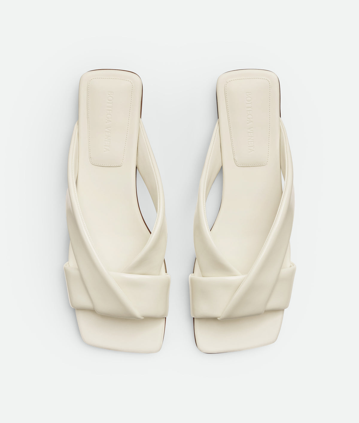 Bottega Veneta Riva flat sandal plain leather