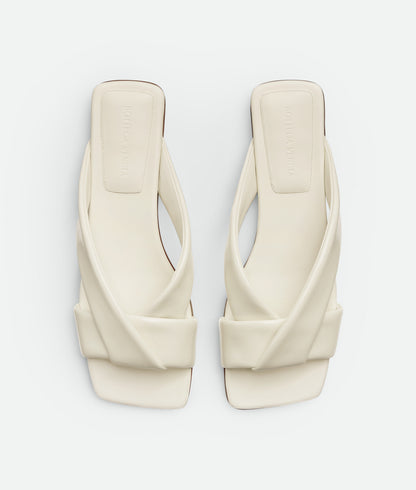Bottega Veneta Riva flat sandal plain leather