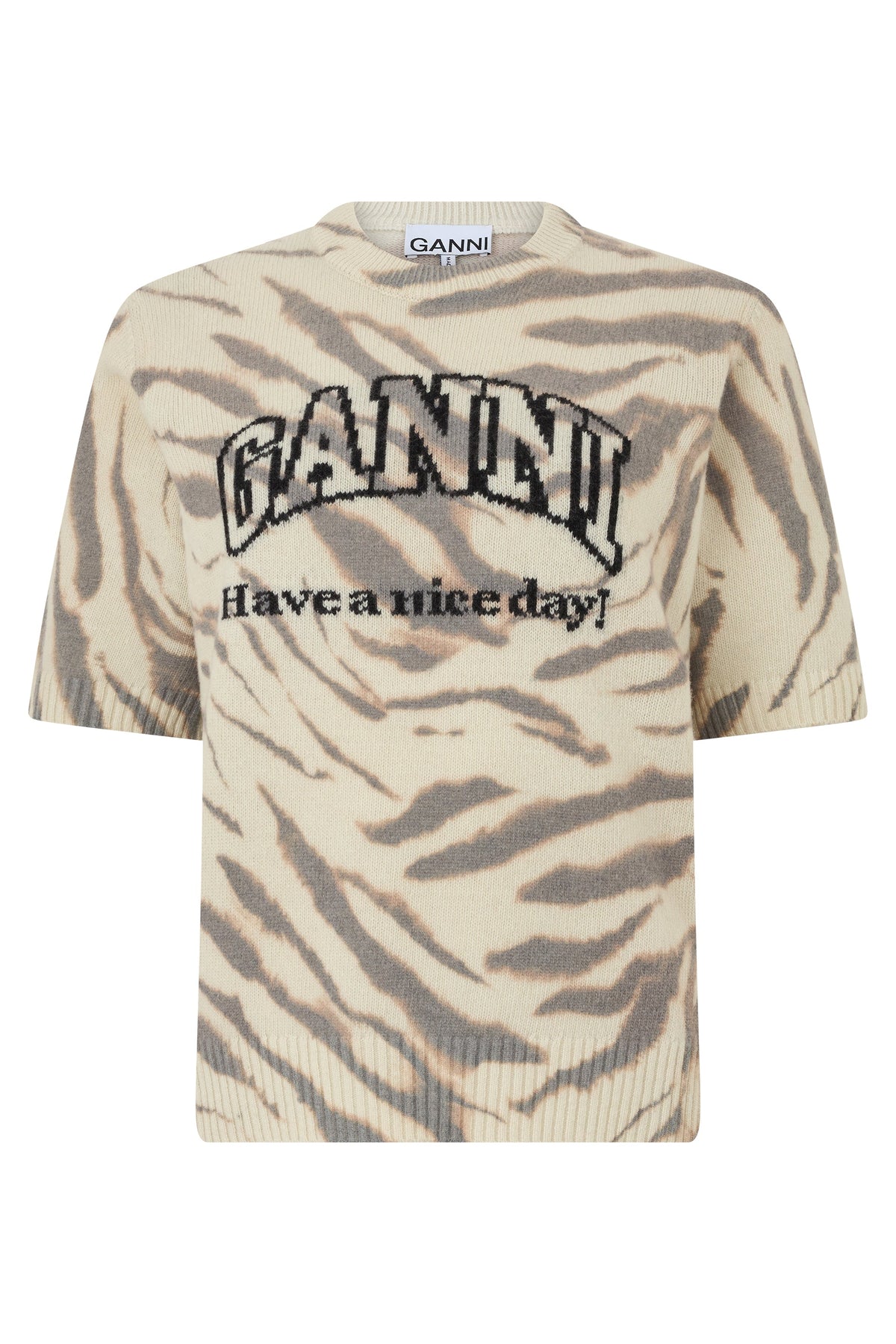 Wool printed T-shirt RTW