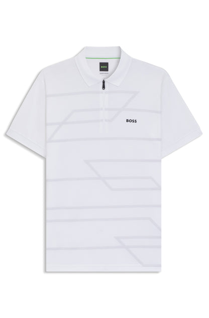 Cotton polo with zip RTW