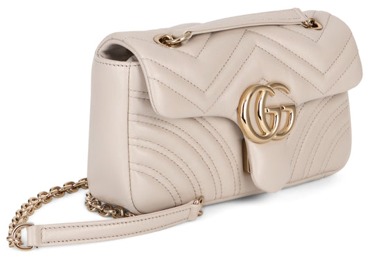 GG Marmont small shoulder bag in matelassé leather BAGS