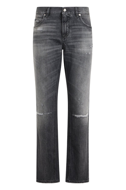 Straight Jeans in Faded Denim RTW