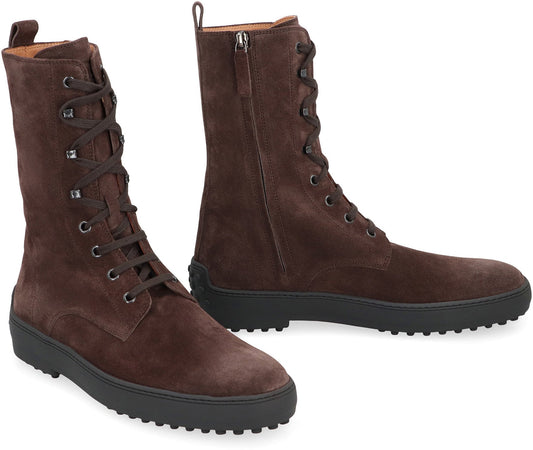 Ankle boot Winter Rubber in Suede Leather SHOES