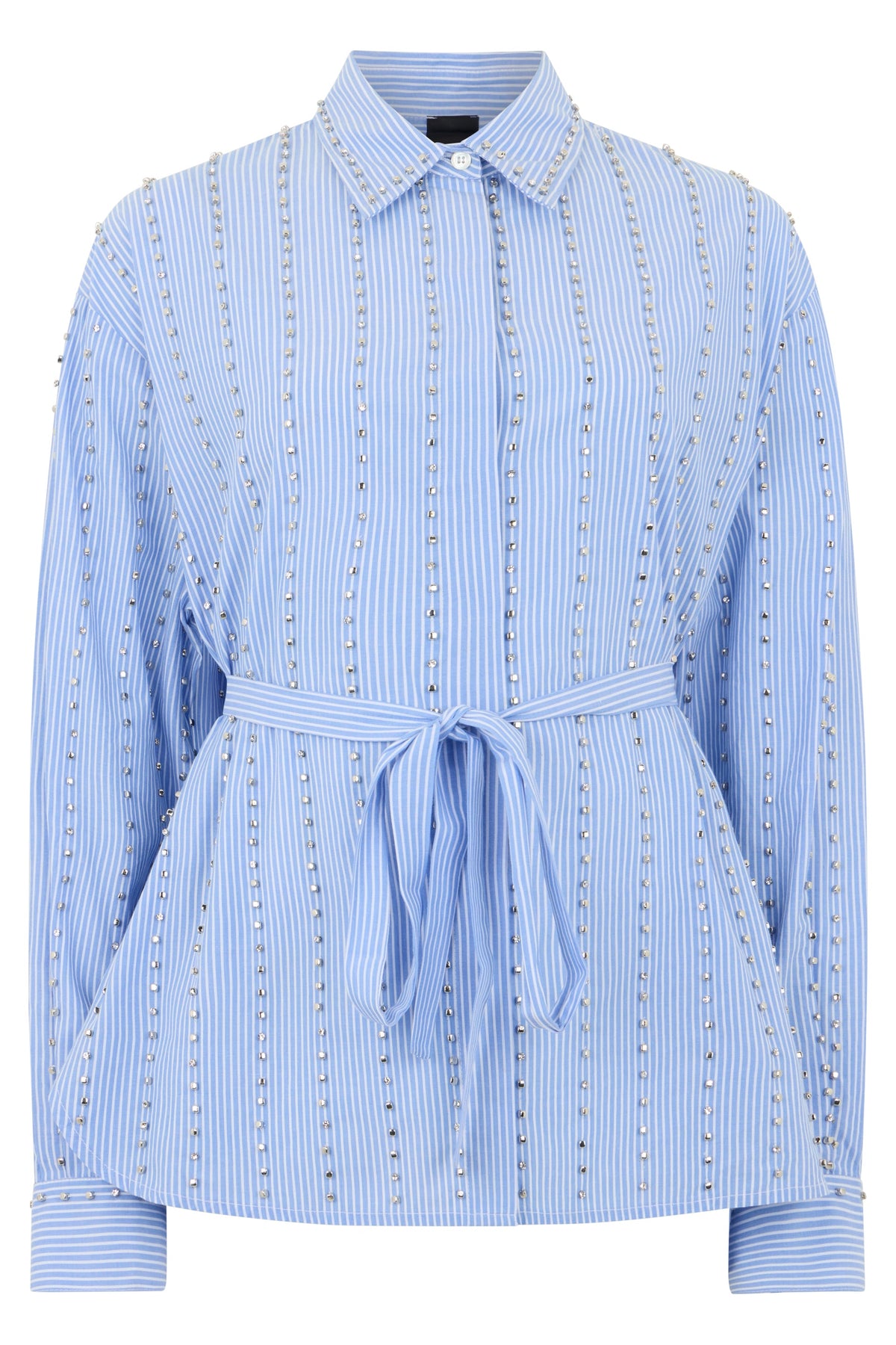 Cotton shirt with rhinestones RTW