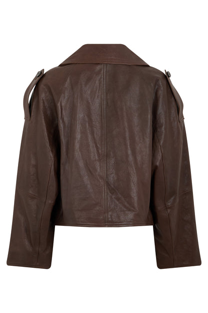 Short leather jacket RTW