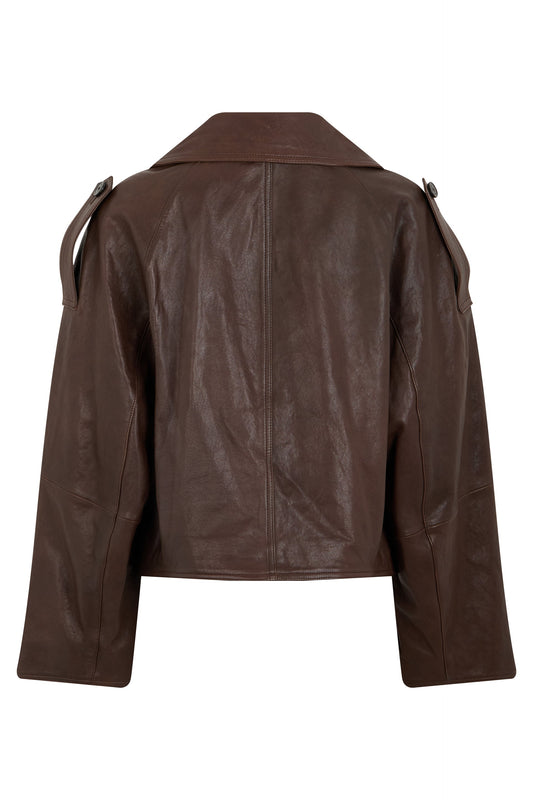 Short leather jacket RTW