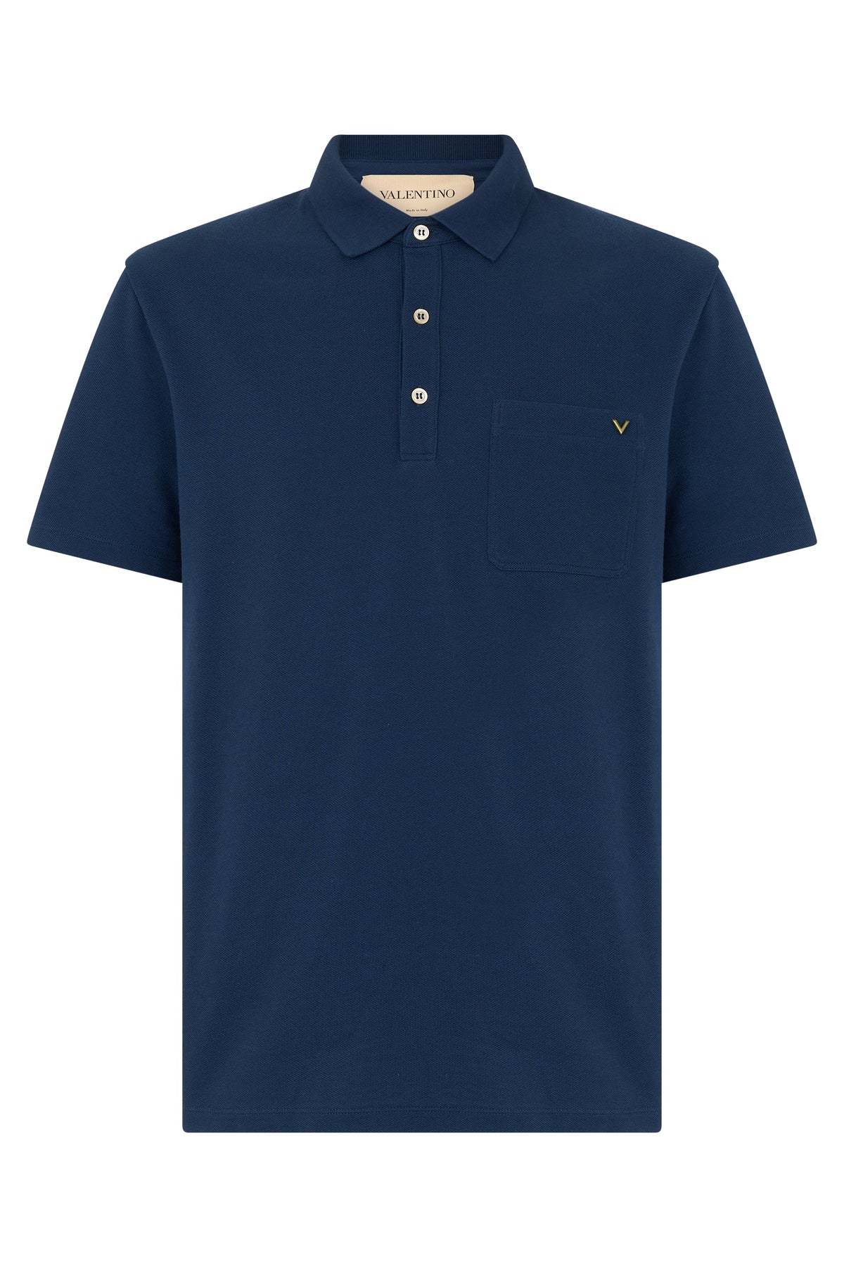 Pique cotton polo with VGold RTW