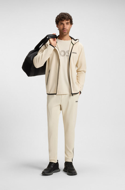 Zip-up sweatshirt in technical fabric RTW
