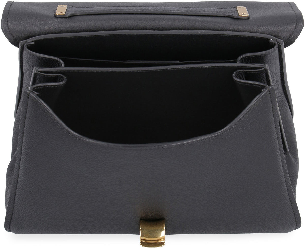 FERRAGAMO Gancini pebbled leather handbag