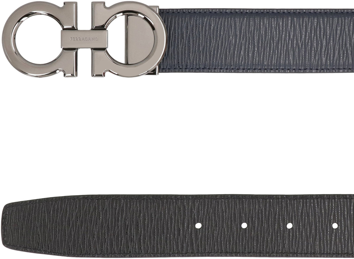 Gancini Reversible leather belt ACC