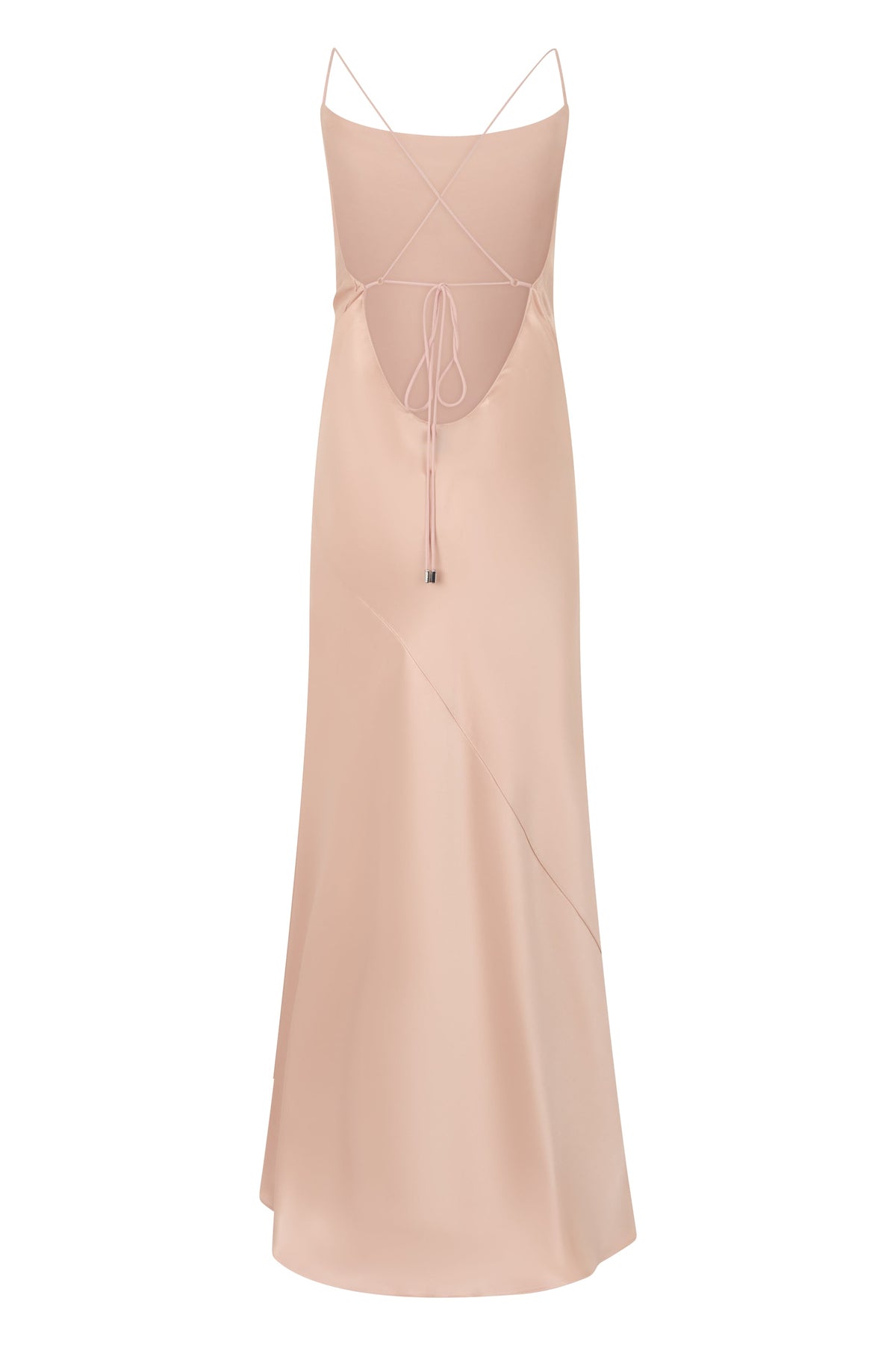Long dress in a blend of acetate and polyester RTW